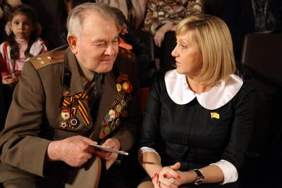 Татьяна Чинкова поблагодарила ветеранов за Победу